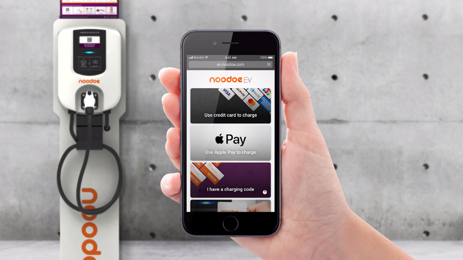 Noodoe EV OS處理多種種類的支付交易，包含信用卡，Apple Pay和Google Pay